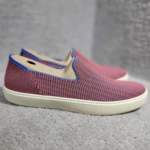 Rothy’s The Sneaker Women's Size 10 US Tangerine Triple Stitch Slip On Shoes - Picture 5 of 12